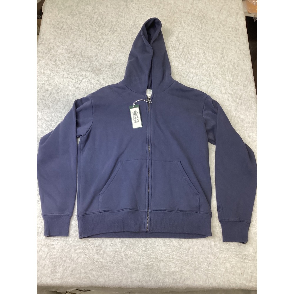 Alpine Design Womens Waffle Lined Full Zip Hoodie Lunar Blue Small ADW15630